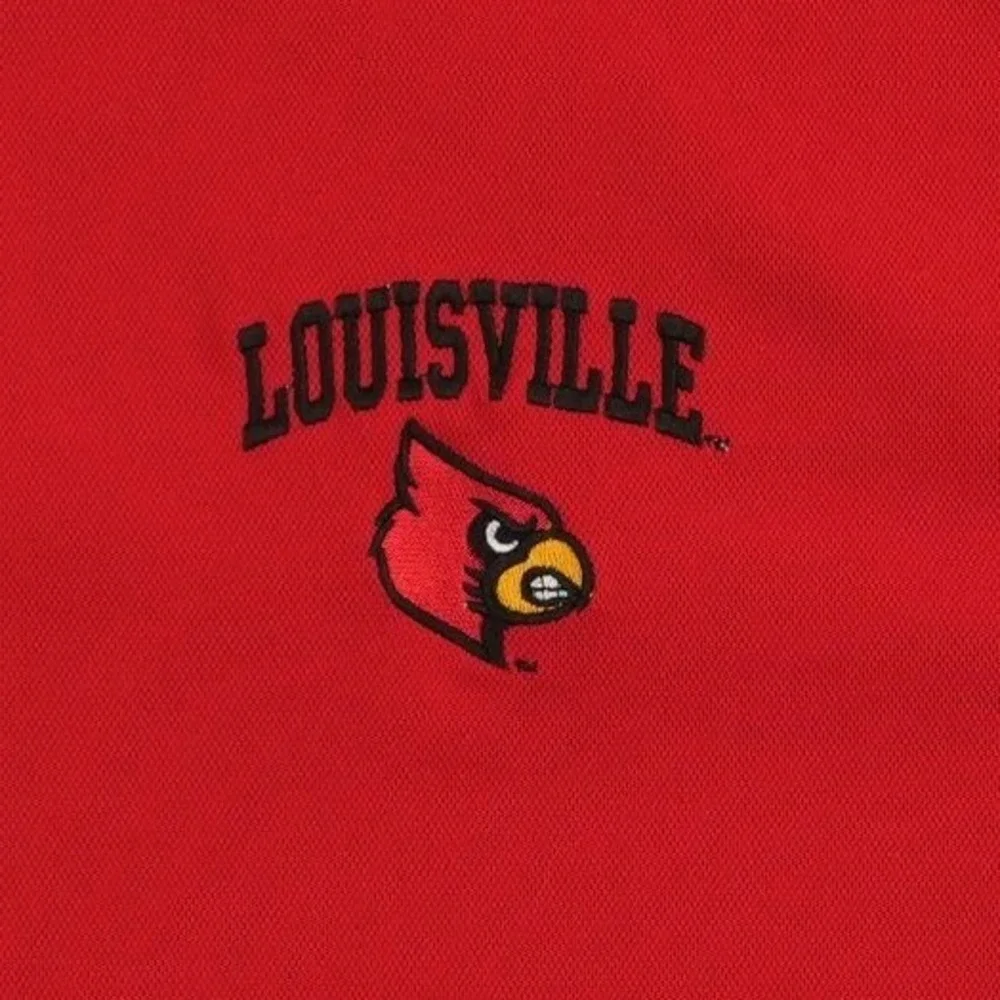 Pro Player Polo Shirt Men's Size XL Red Black‎ Louisville Cardinals Colorblock